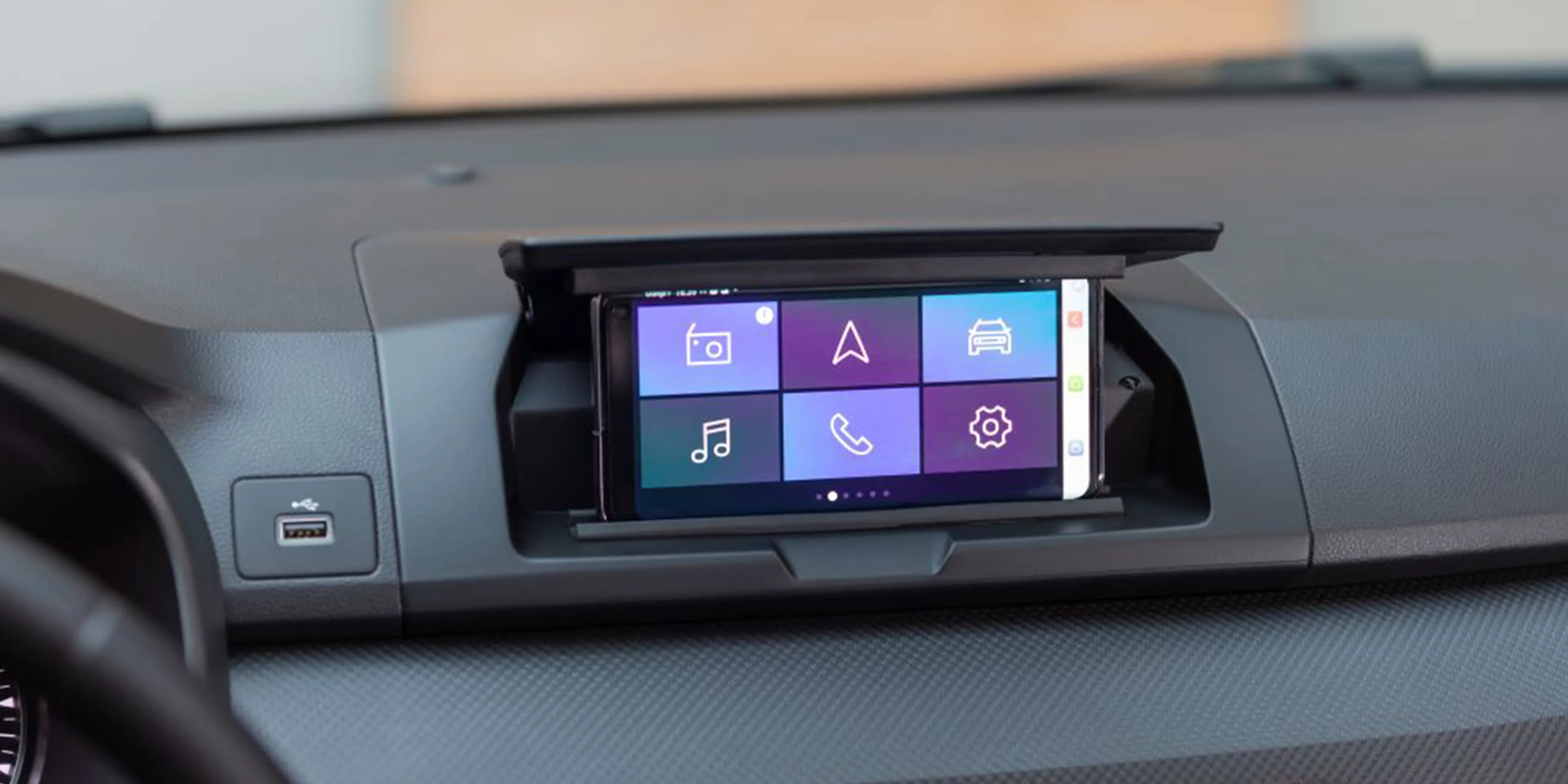 home screen media control of dacia ecran